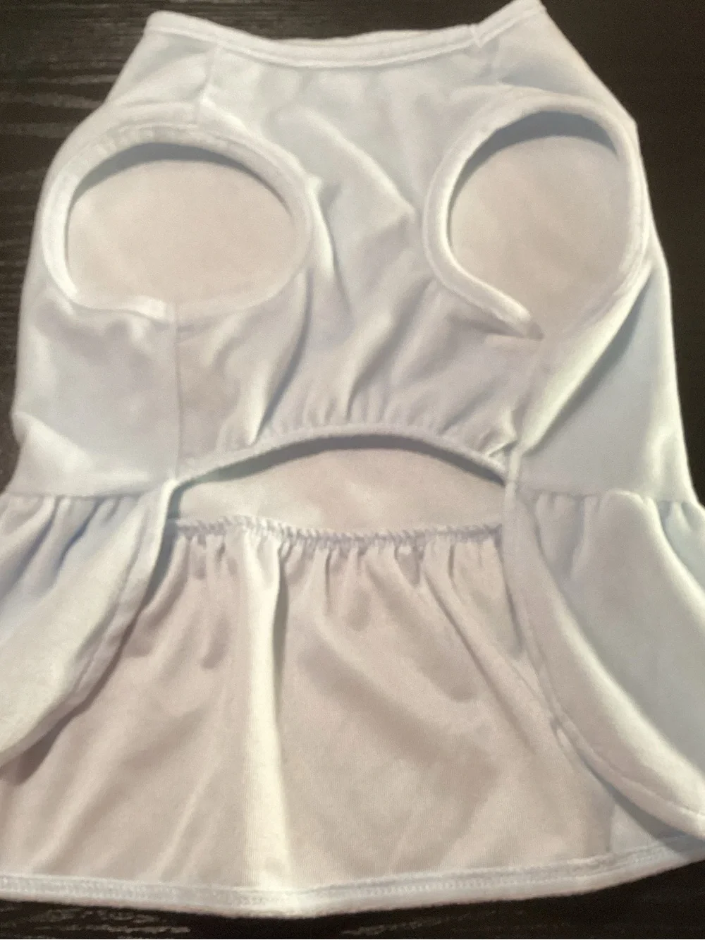 Juicy Couture Pale Blue Velour Ruffle Hem Dog Dress